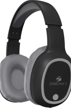 ZEBRONICS Zeb- Thunder, With 60H Backup, BT v5.3, Gaming Mode, ENC, AUX, mSD, Dual Pairing Bluetooth  (Black, On the Ear)